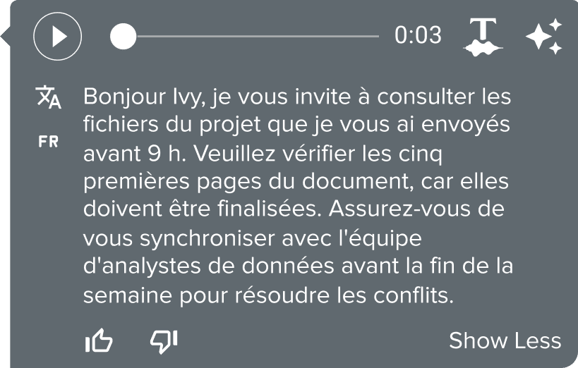 Translation example